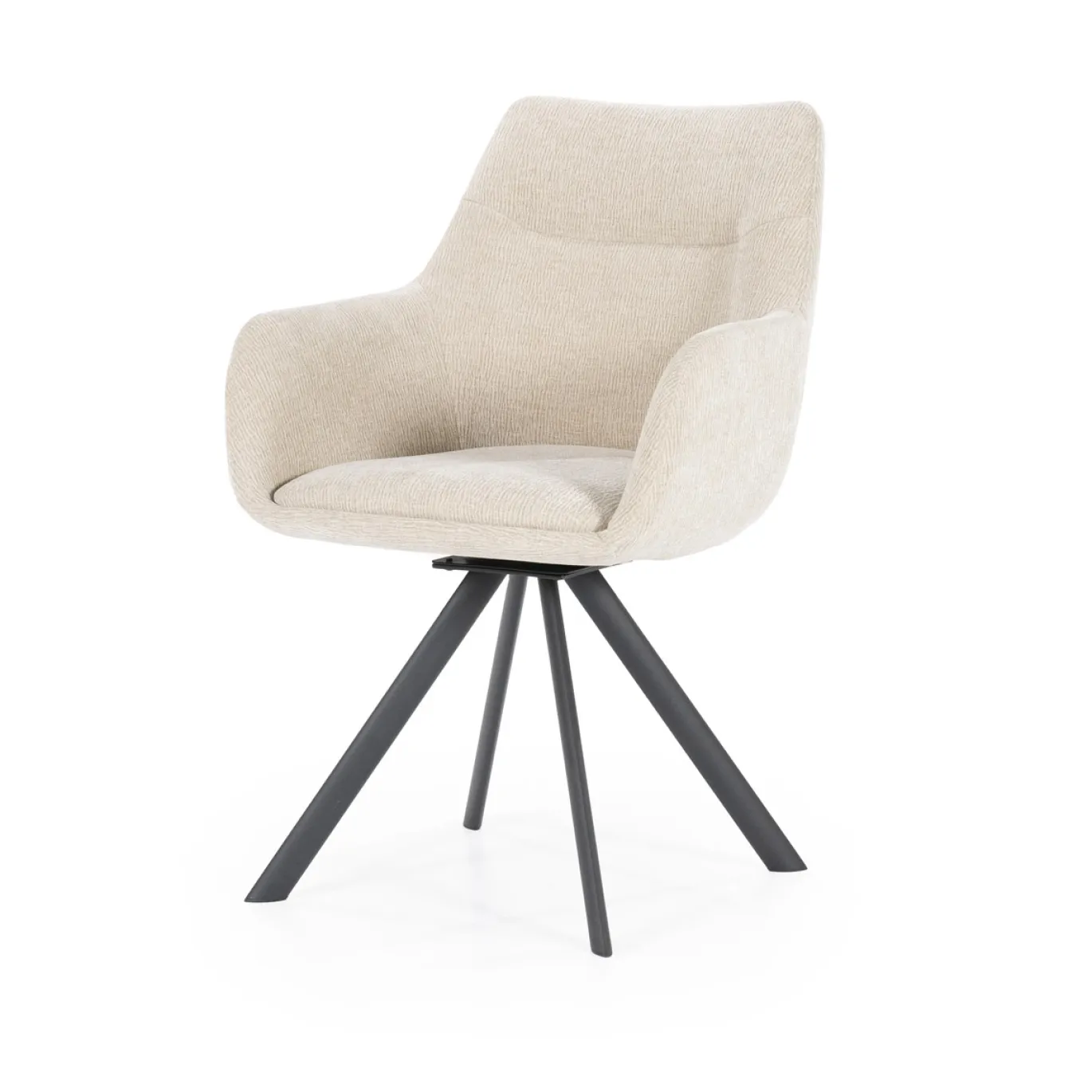 By-Boo Eetkamerstoel Bliss Met Armleuning Taupe