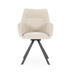 By-Boo Eetkamerstoel Bliss Met Armleuning Taupe