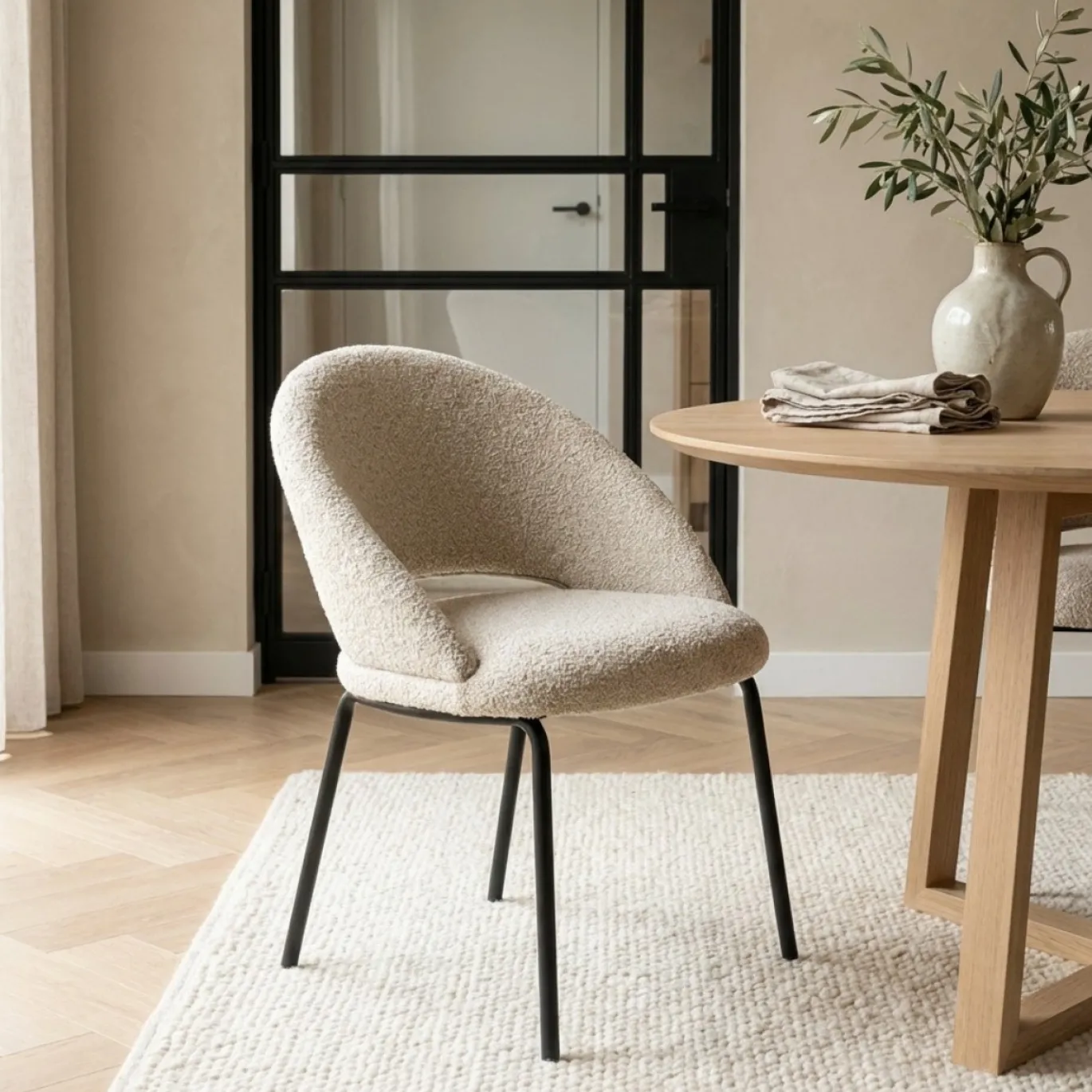 By-Boo Eetkamerstoel Nido Beige