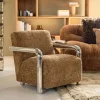 By-Boo Fauteuil Chromette Bruin