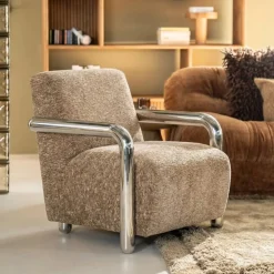 By-Boo Fauteuil Chromette Taupe