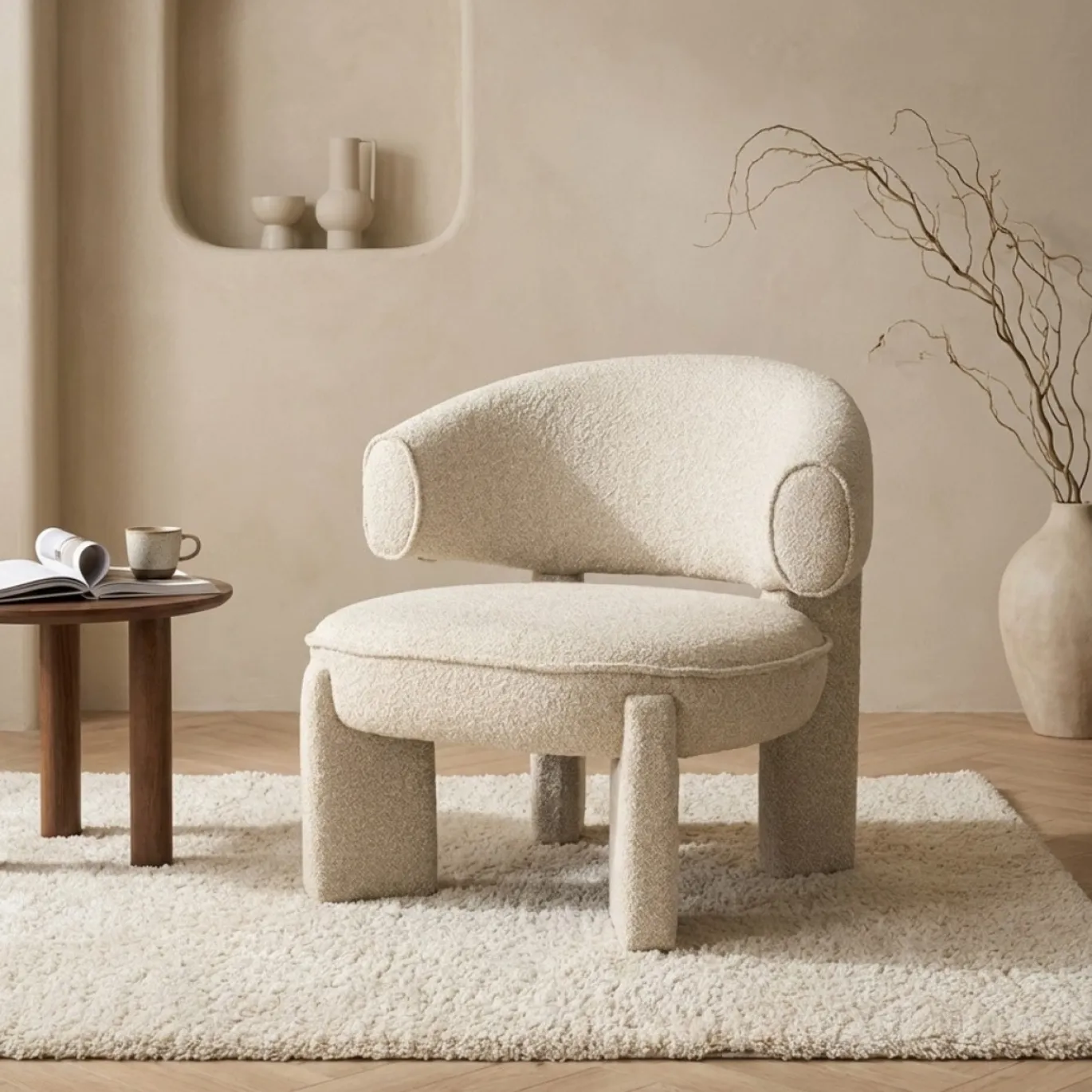 By-Boo Fauteuil Phanti Beige
