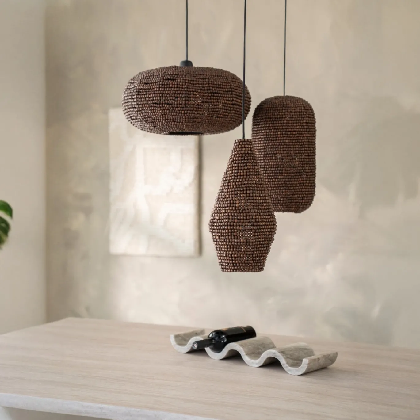 By-Boo Hanglamp Shanga Bruin Ø22cm