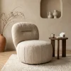 By-Boo Lounge Fauteuil Roux Beige