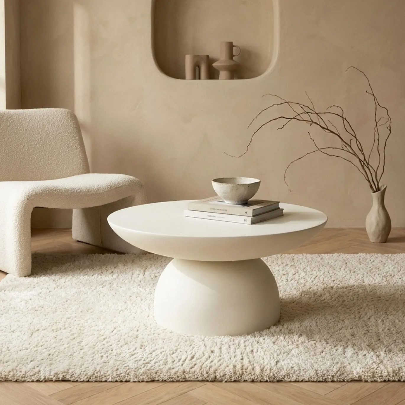 By-Boo Salontafel Canto Klein Off White