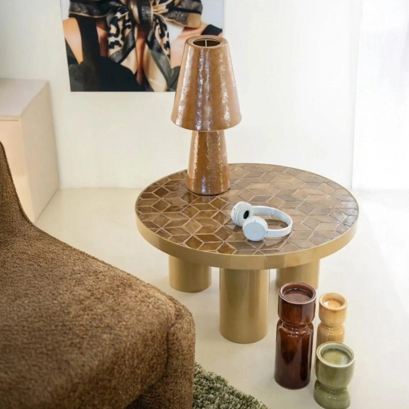 By-Boo Salontafel Patterna Bruin