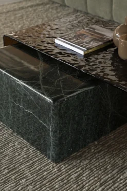 By-Boo Salontafel Ripple Glas Bruin