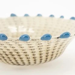 By-Boo Schaal Dapple Créme/Blauw