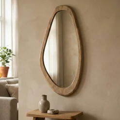 By-Boo Spiegel Laban Small Hout Naturel