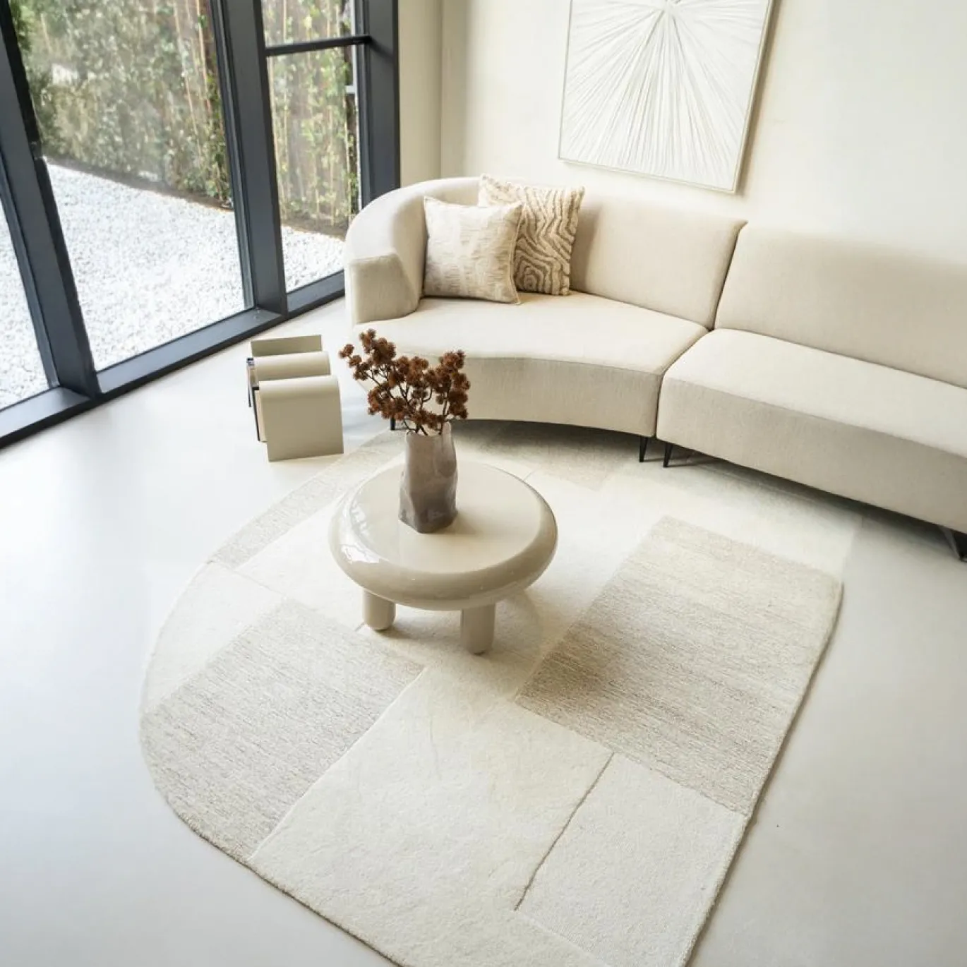 By-Boo Vloerkleed Contour Off White 190x290cm
