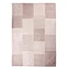 By-Boo Vloerkleed Patchwork Mono Pink 160x230