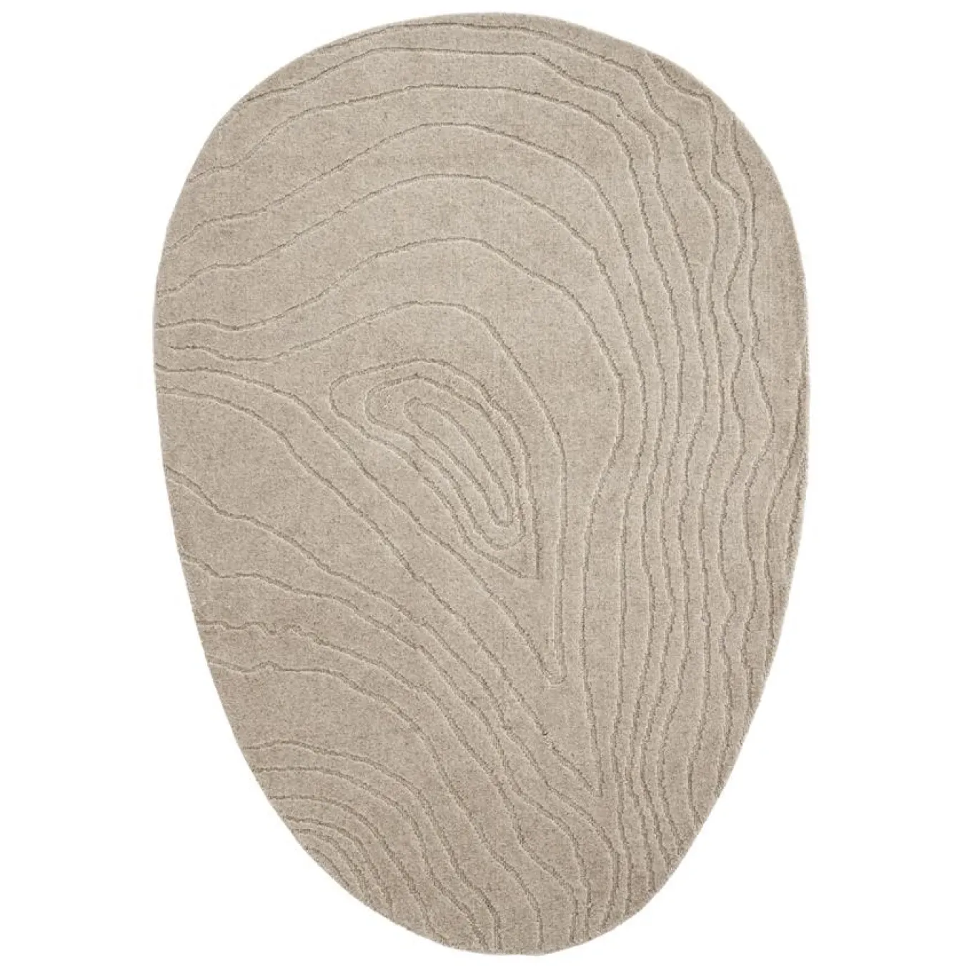 By-Boo Vloerkleed Pebble Beige