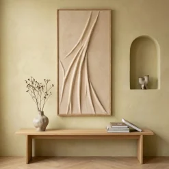 By-Boo Wanddecoratie Veck 70x140cm Beige