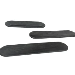 By-Boo Wandplank Tre Small Hout Zwart 49cm