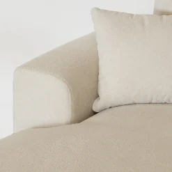 Chaise Longue Bank Bordeaux 3-zits Links Beige - Giga Meubel