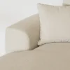 Chaise Longue Bank Bordeaux 3-zits Rechts Beige - Giga Meubel