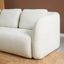Chaise Longue Bank Cloud Links Raven Off-White