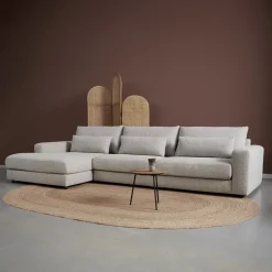 Chaise Longue Bank Como Links Puente Lichtgrijs