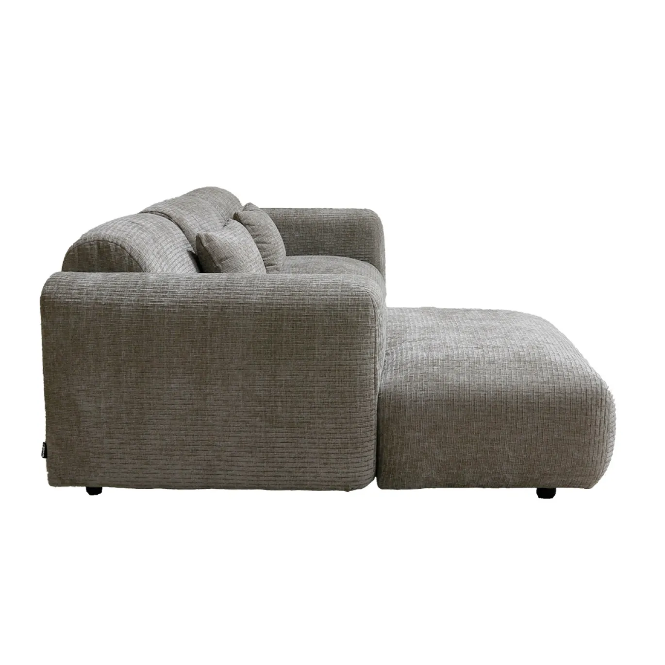 Chaise Longue Bank Dijon 3-zits Links Taupe - Giga Meubel