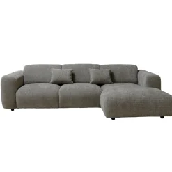 Chaise Longue Bank Dijon 3-zits Rechts Taupe - Giga Meubel