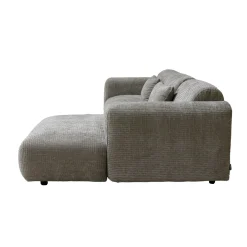 Chaise Longue Bank Dijon 3-zits Rechts Taupe - Giga Meubel