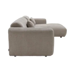 Chaise Longue Bank Dijon 3-zits Rechts Beige - Giga Meubel