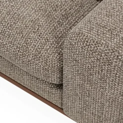 Chaise Longue Bank Harper 3-Zits Silencio Lichtbruin Links - Giga Meubel