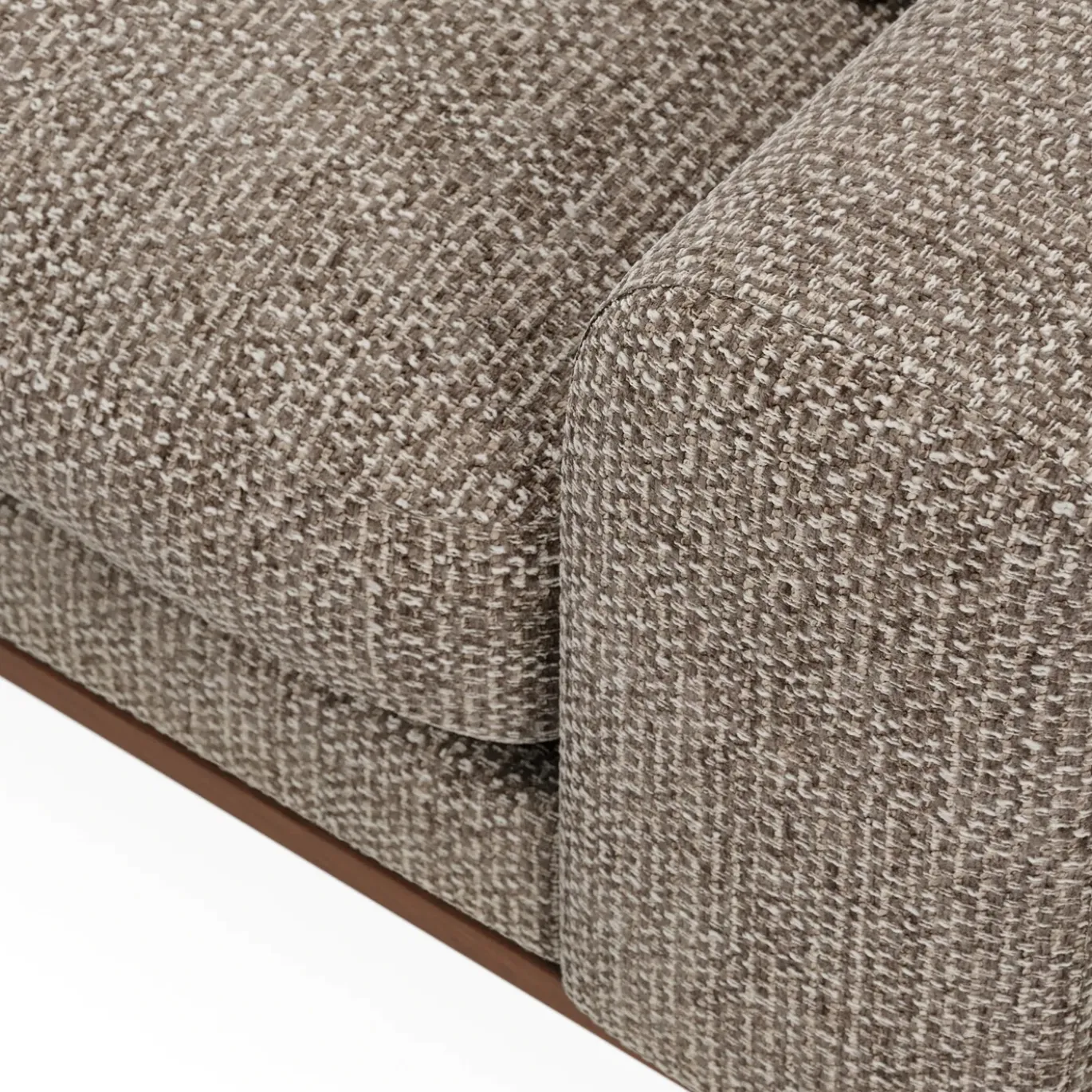 Chaise Longue Bank Harper 3-Zits Silencio Lichtbruin Links - Giga Meubel