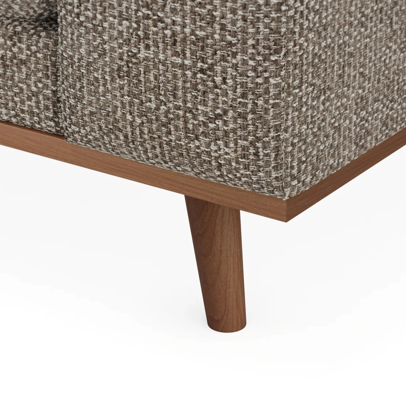Chaise Longue Bank Harper 3-Zits Silencio Lichtbruin Links - Giga Meubel