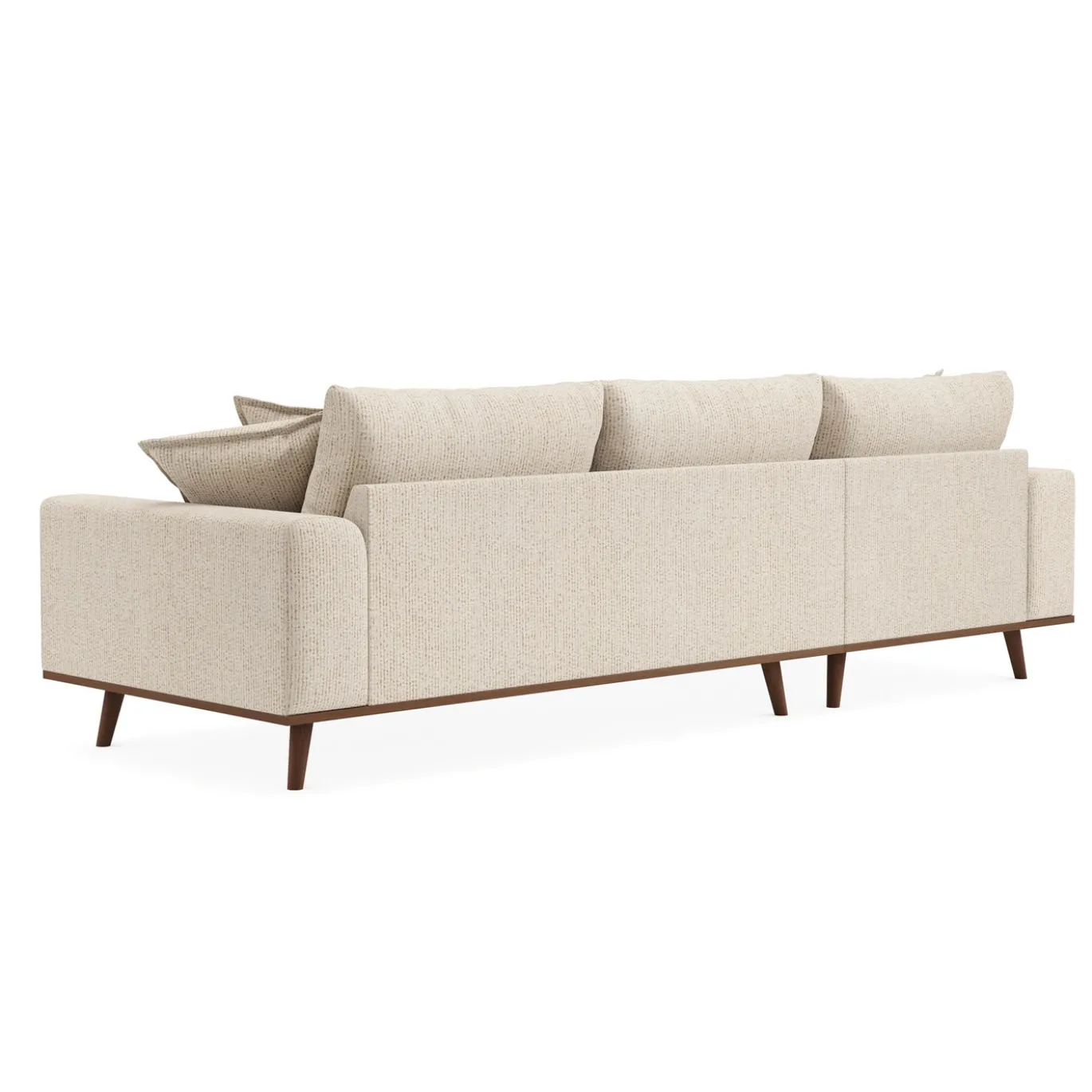 Chaise Longue Bank Harper 3-Zits Silencio Beige Links - Giga Meubel