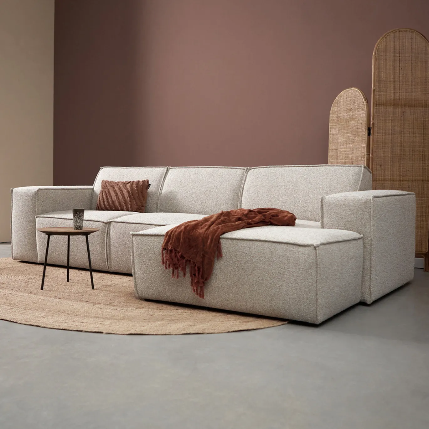 Chaise Longue Bank Play Rechts Serenity Beige