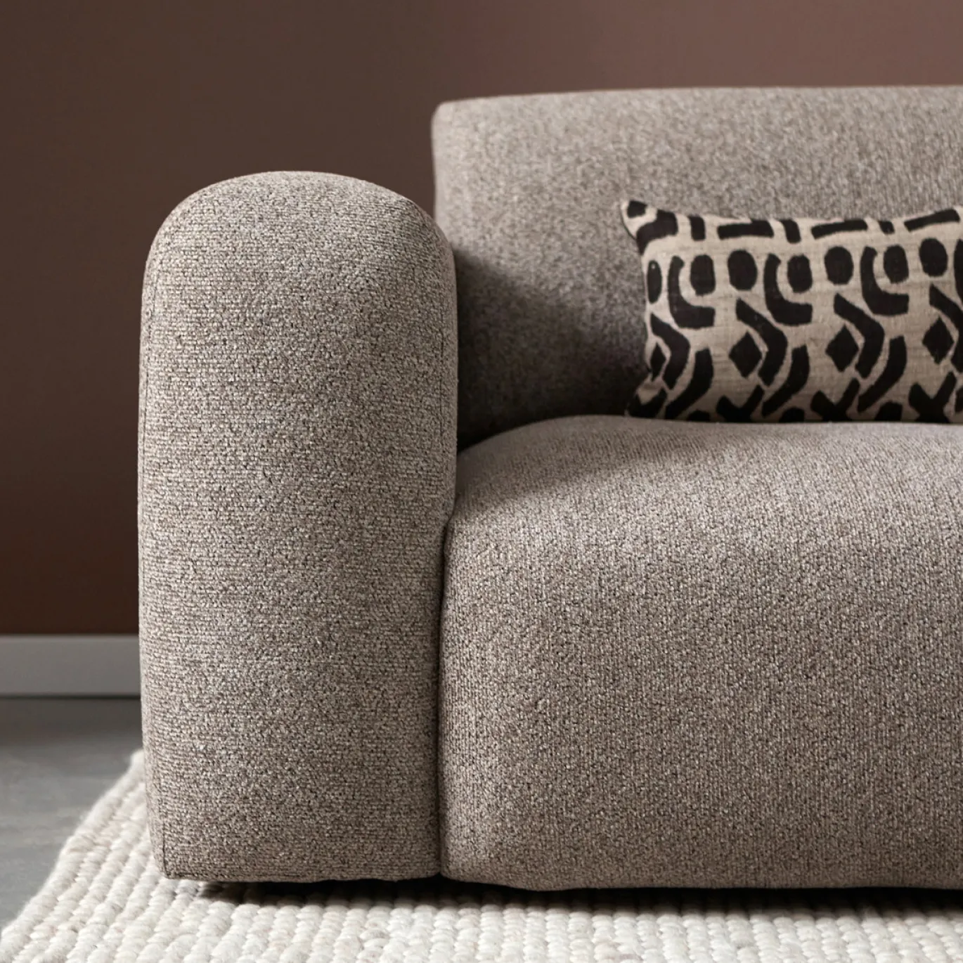 Chaise Longue Bank Soul Rechts Sole Taupe