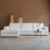 Chaise Longue Bank Uno Links Modesto Lichtgrijs