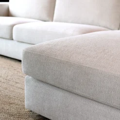 Chaise Longue Bank Uno Rechts Modesto Lichtgrijs