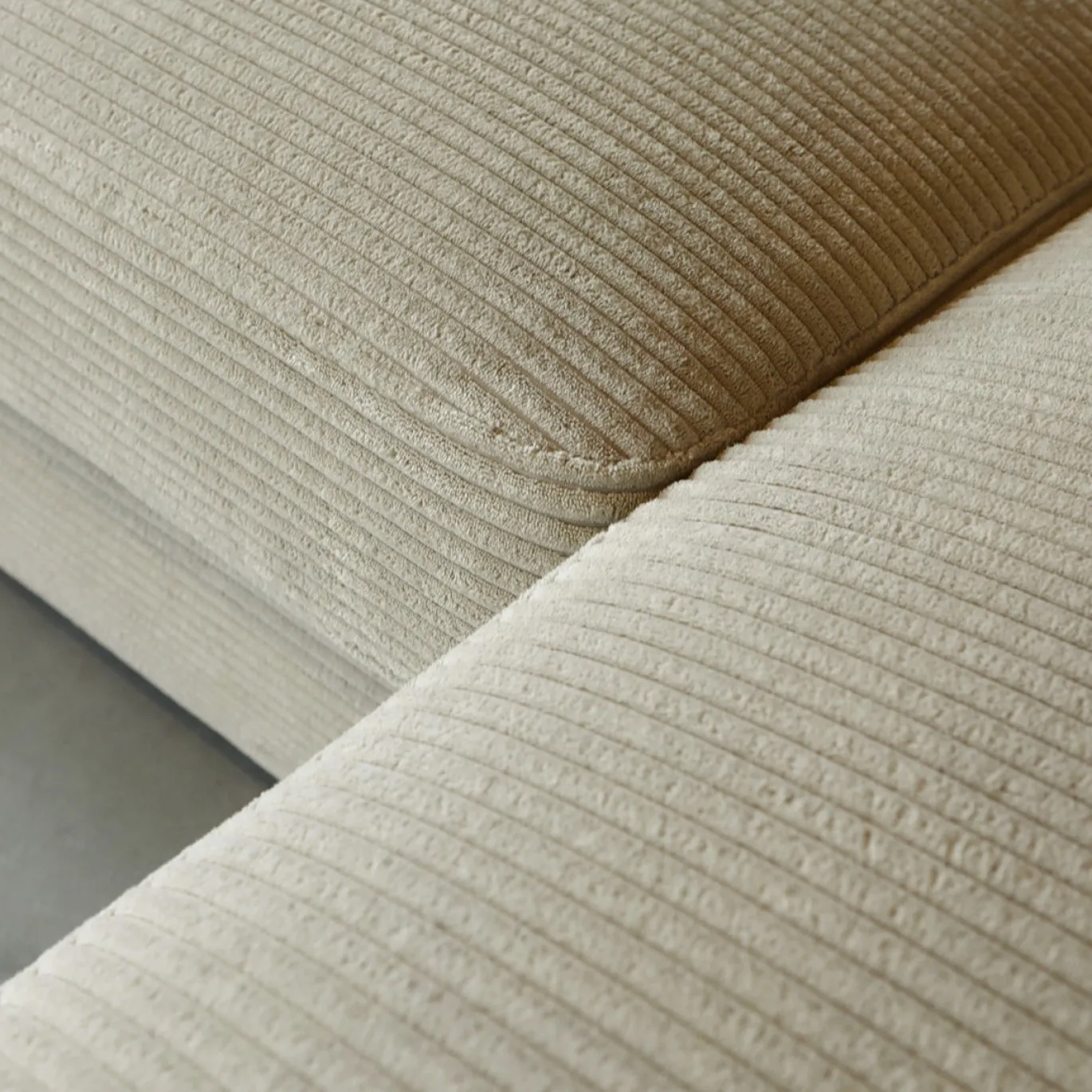 Chaise Longue Bank Uno Rechts Lincoln Beige