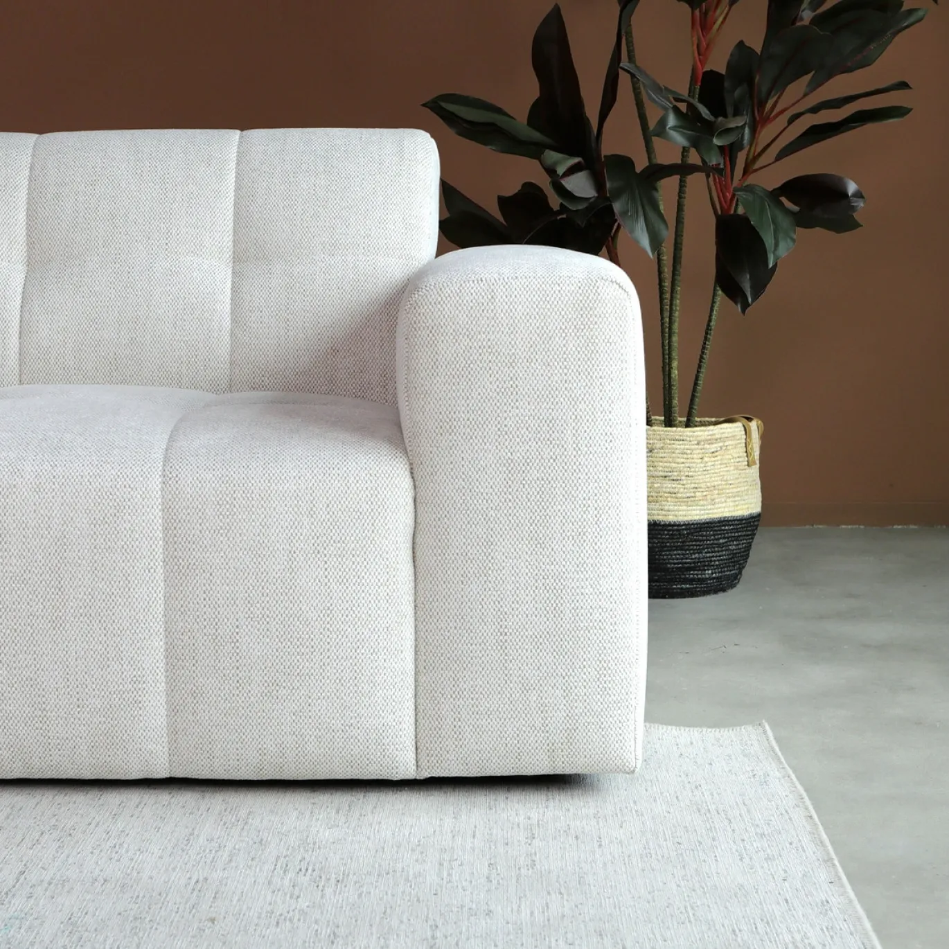 Chaise Longue Bank Wave Links Modesto Lichtgrijs