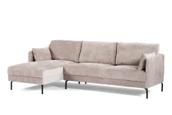 Chaise Longue Bank 3-Zits Links Pablo Perfect Harmony Champagne - Giga Meubel