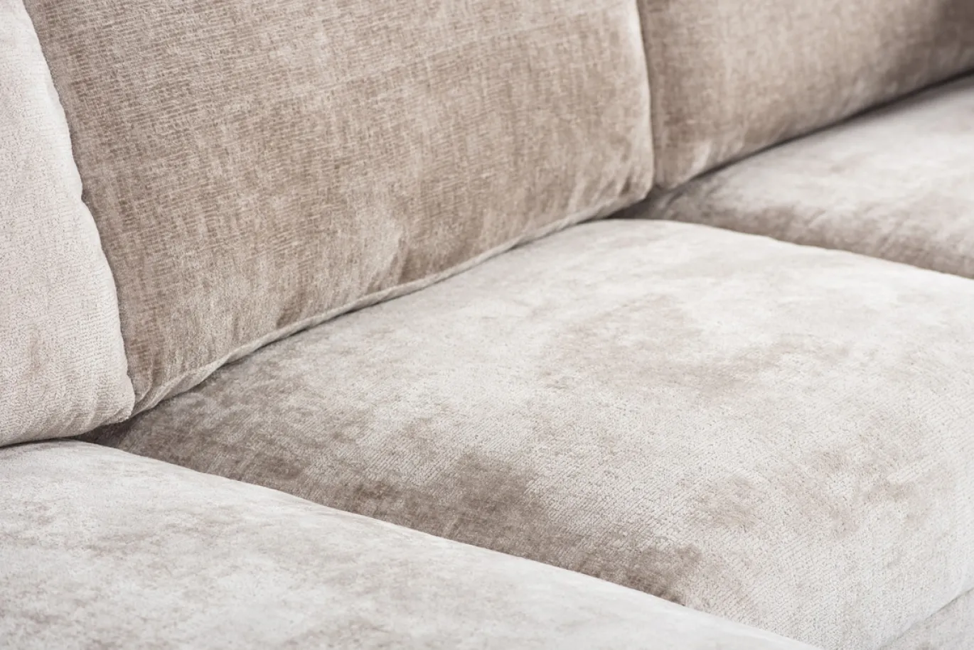 Chaise Longue Bank 3-Zits Links Pablo Perfect Harmony Champagne - Giga Meubel