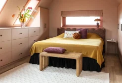 Coco Maison Bankje Lino Naturel 96cm