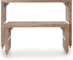Coco Maison Bankje Lino Naturel 96cm