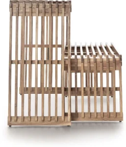 Coco Maison Bankje Lino Naturel 96cm
