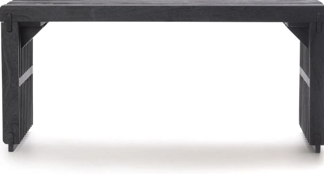 Coco Maison Bankje Lino Zwart 96cm