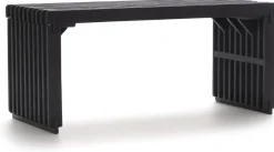 Coco Maison Bankje Lino Zwart 96cm
