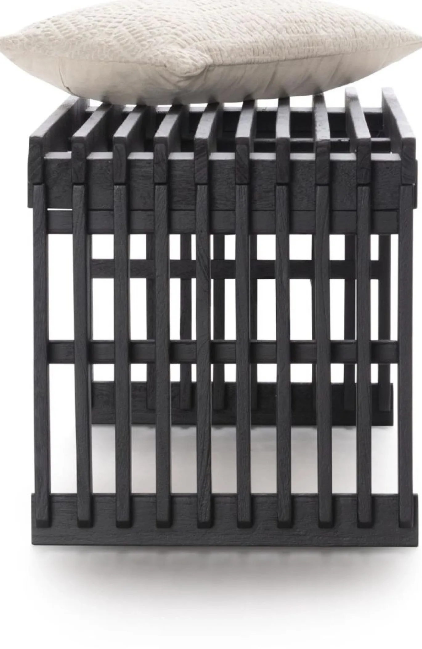 Coco Maison Bankje Lino Zwart 96cm