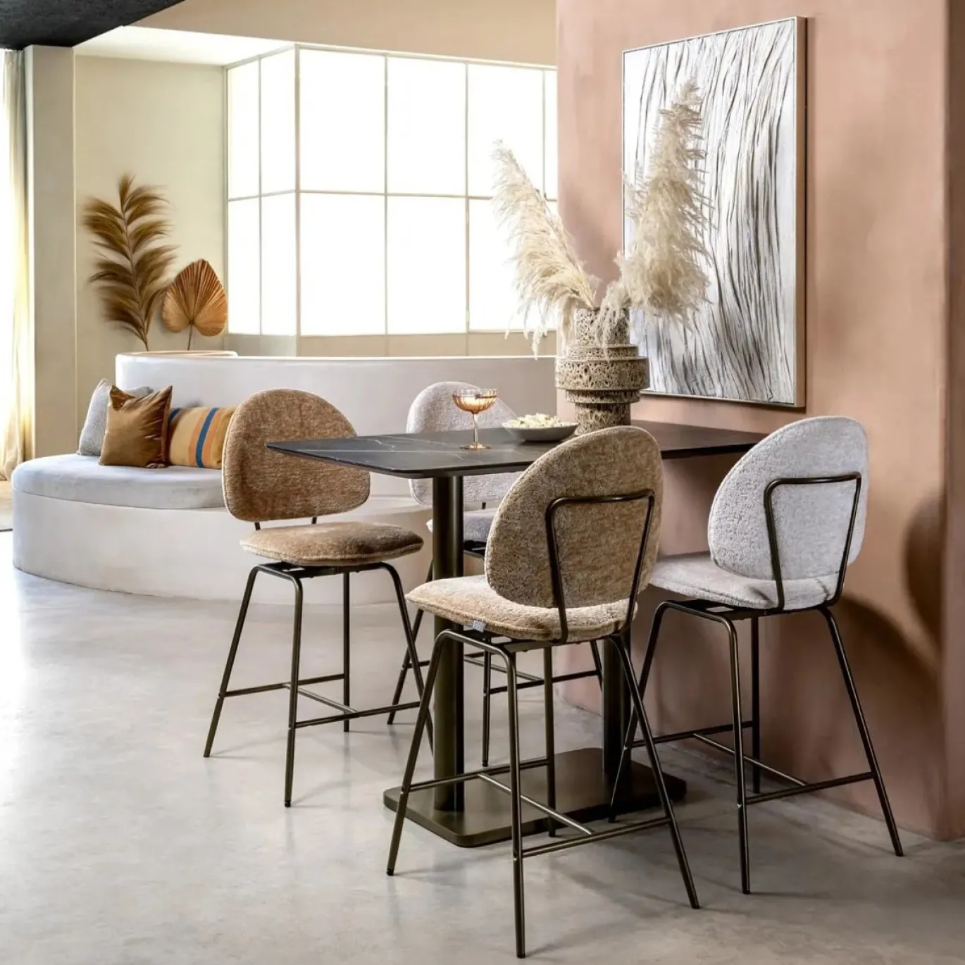 Coco Maison Barstoel Kjel Crème