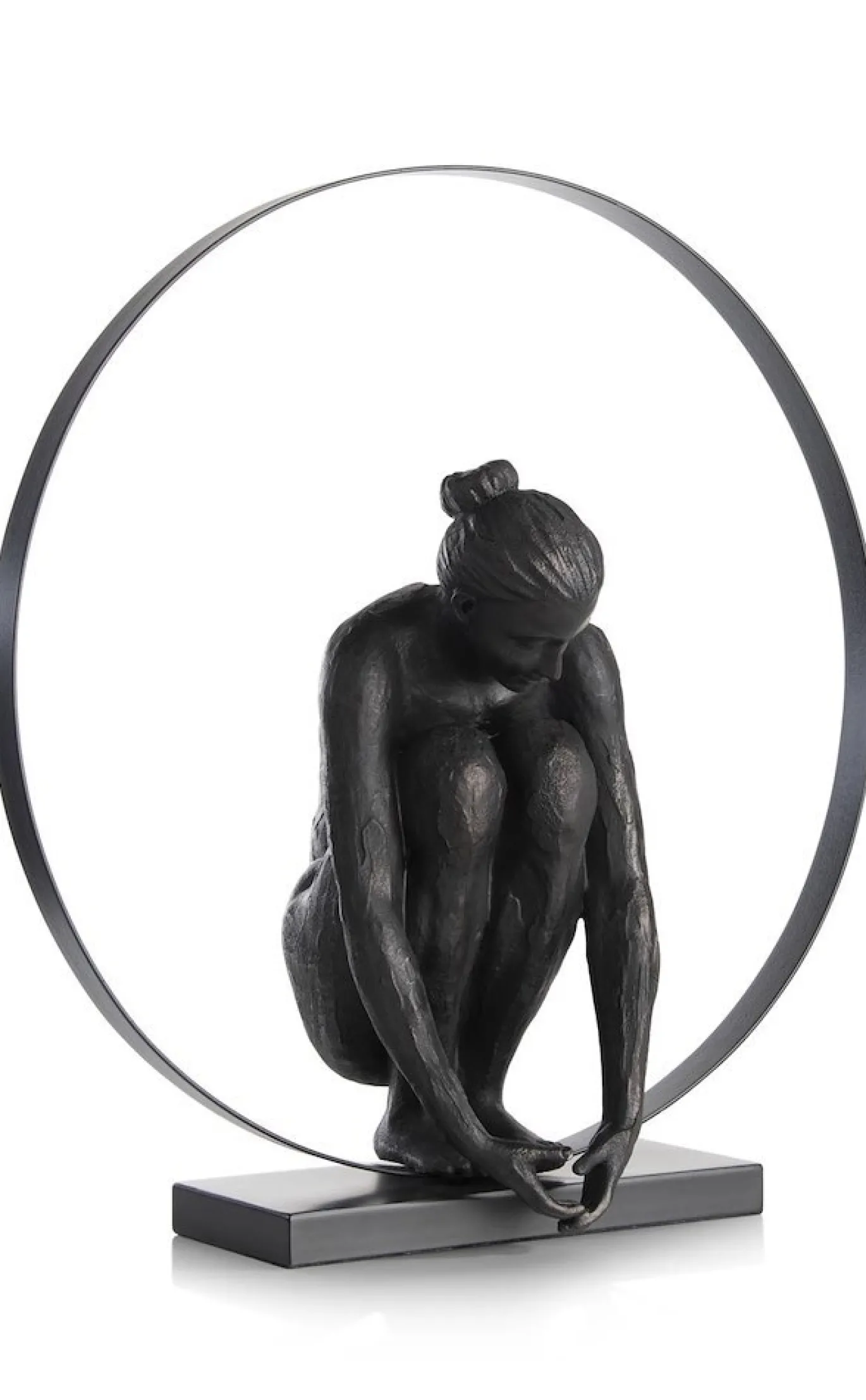 Coco Maison Beeld Circle Lady 54cm Zwart