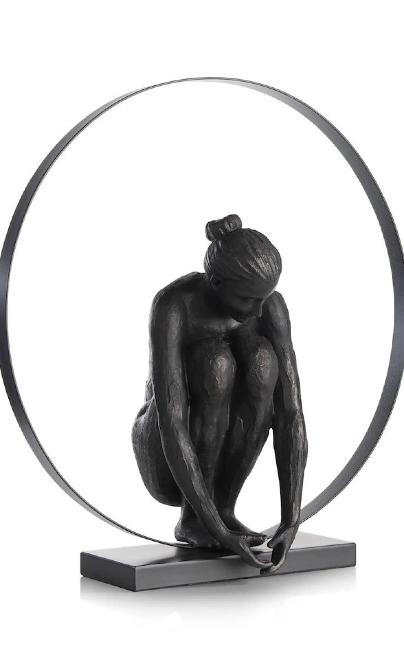Coco Maison Beeld Circle Lady 54cm Zwart