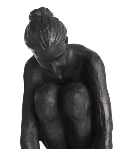 Coco Maison Beeld Circle Lady 54cm Zwart
