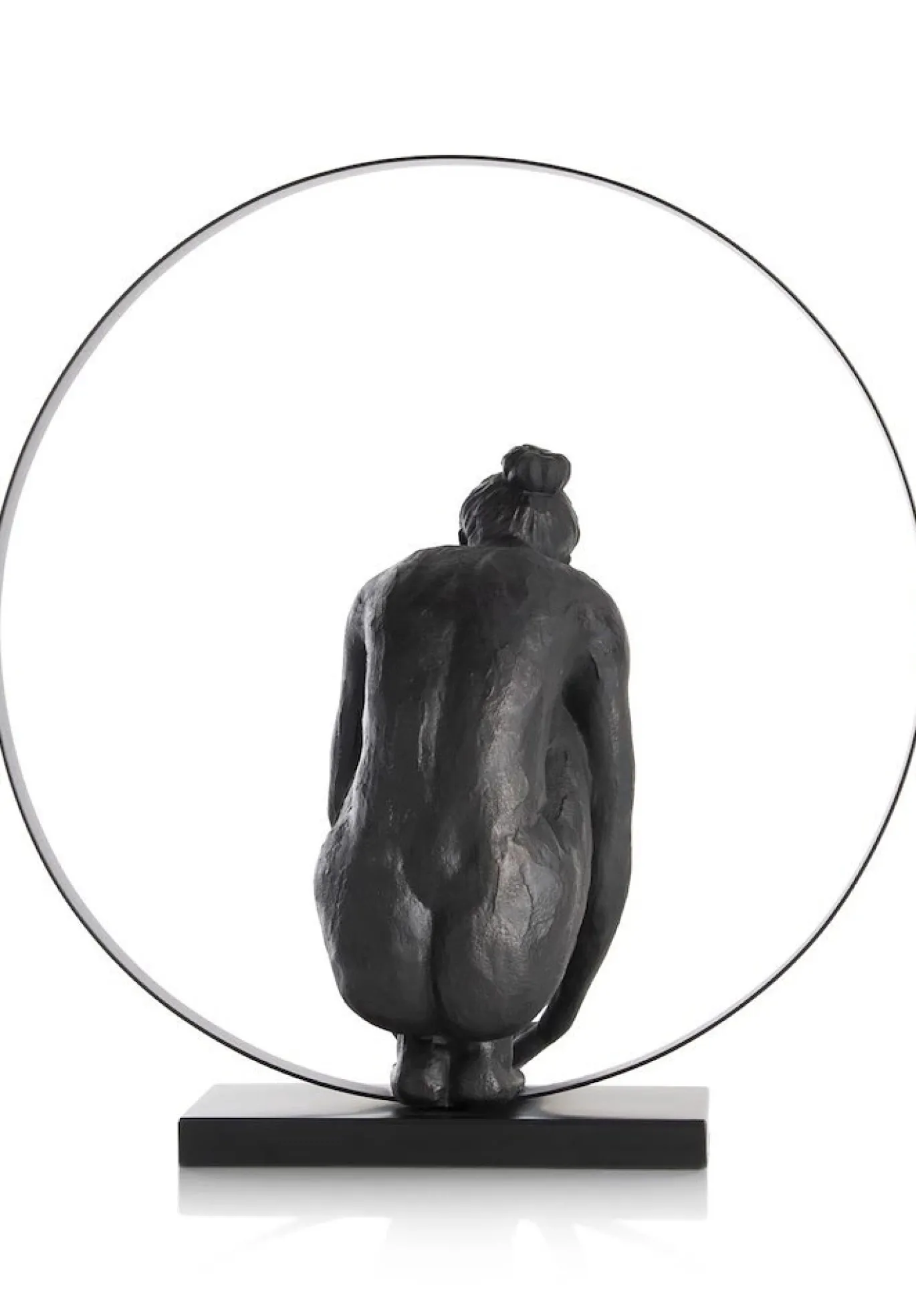 Coco Maison Beeld Circle Lady 54cm Zwart
