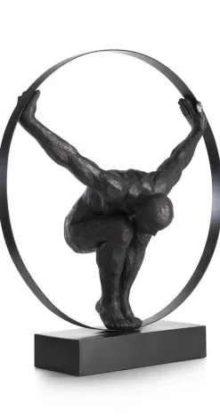 Coco Maison Beeld Circle Man 58cm Zwart